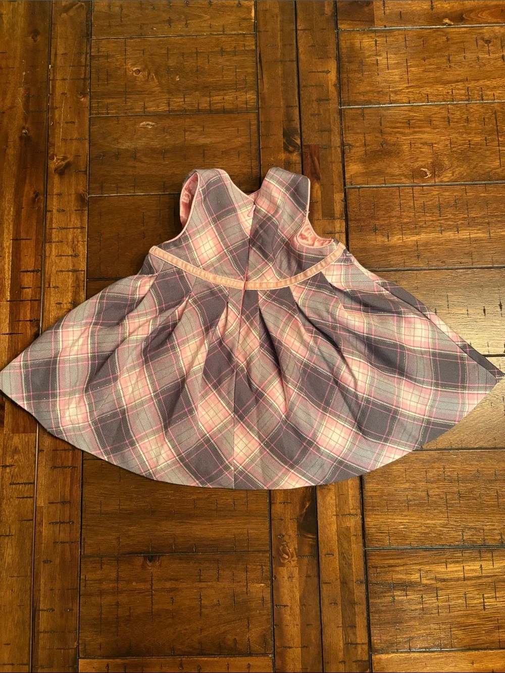 The Children's Place Pink Plaid Dress - 0-3 Months - Double Lining